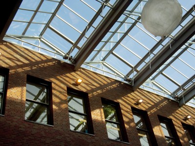 Glasoverkapping atrium school geisoleerd glas 5