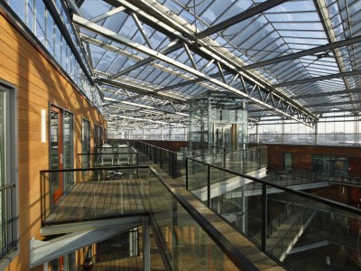 Grote glasoverkapt transparant atrium2