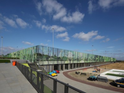 Vliesgevel sportcomplex ongeisoleerd zelfdragend 5