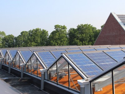 Glasoverkapping met geintegreerde pv panelen 6