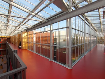 Gallerijafdichting in kassenbouw systeem 1